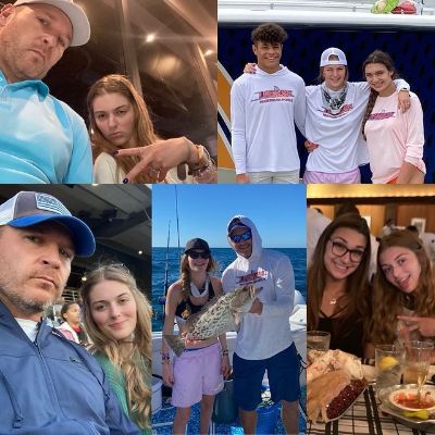 There are several pictures of Brain Urlacher hanging out with his kids Kennedy, Pamela, and Riley Urlacher.
